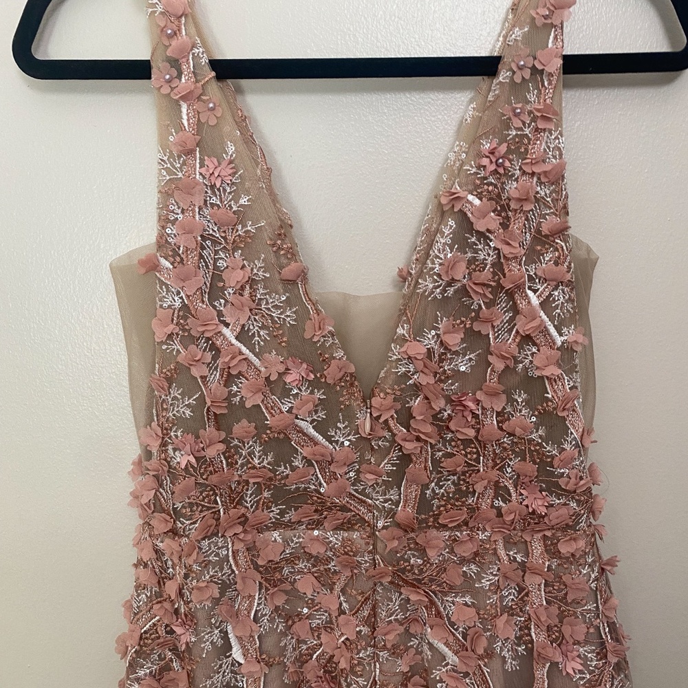 Pink Floral Wedding Gown from René the Label (Size 10) - Picture 9 of 15